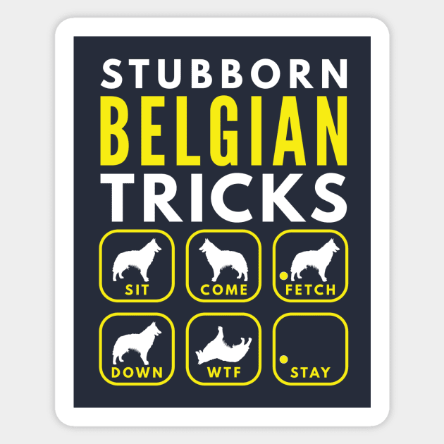 Stubborn Belgian Tervuren - Dog Training Sticker by DoggyStyles